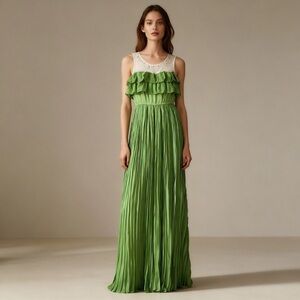 Maxi Pleated skirt dress